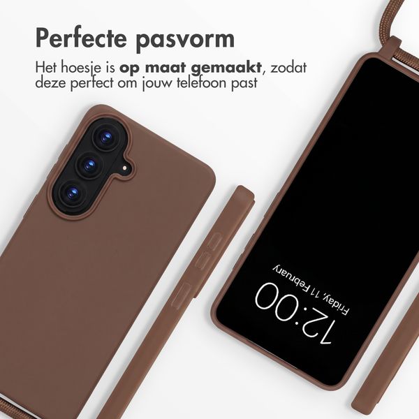 imoshion Siliconen hoesje met koord Samsung Galaxy S26 - Bruin