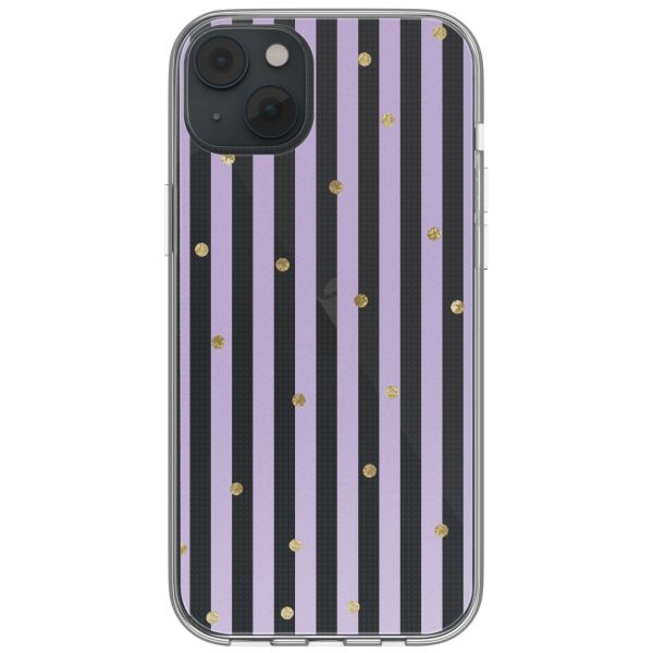 imoshion  Design hoesje iPhone 14 - Sparkle Lines Lavender