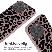 imoshion Siliconen design hoesje met koord Apple iPhone 15 Pro - Animal Pink
