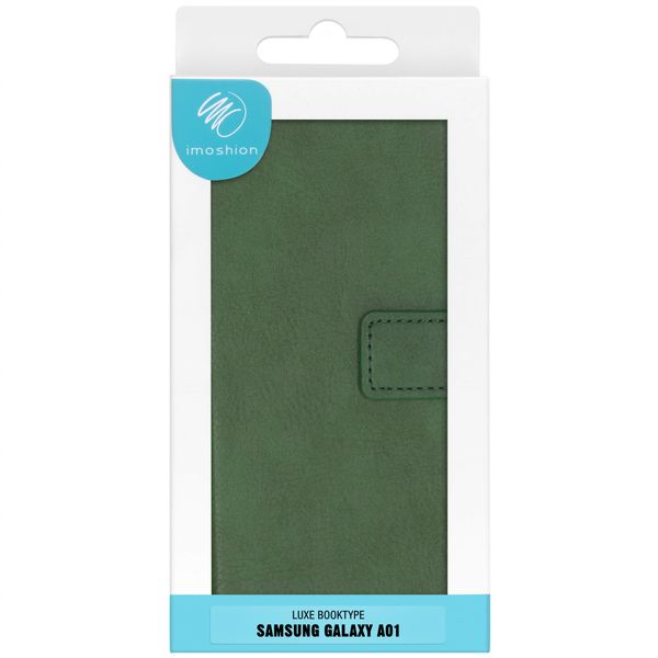 imoshion Luxe Bookcase Samsung Galaxy A01 - Groen