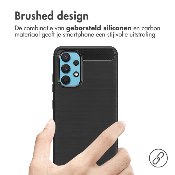 imoshion Brushed Backcover Samsung Galaxy A32 (4G) - Zwart