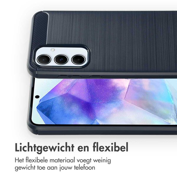 imoshion Brushed Backcover Samsung Galaxy A55 - Donkerblauw