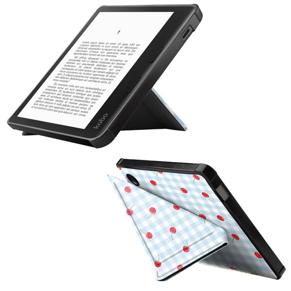 imoshion Design Vouwbare Bookcase Kobo Libra Colour - Cherry Check