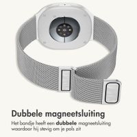 imoshion Milanees magnetisch bandje Samsung Galaxy Watch 9 (40/44mm) / Watch 8 (40/44mm) / Classic (46mm) - Zilver