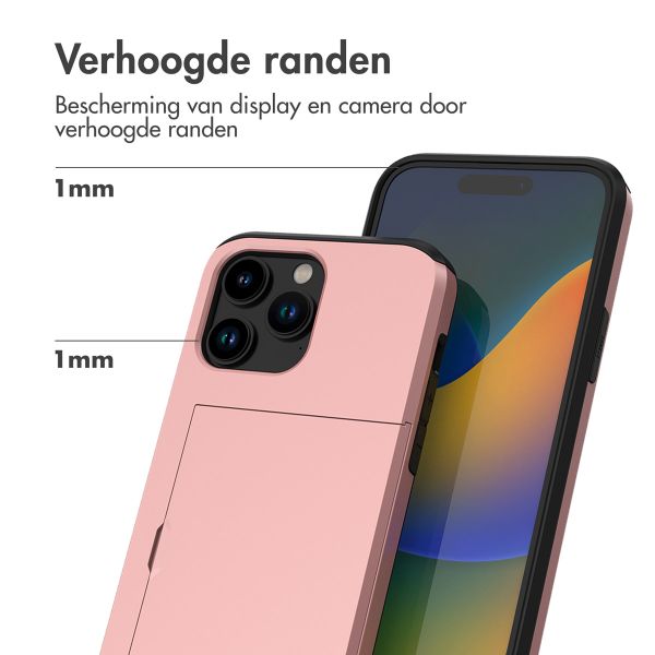 imoshion Backcover met pasjeshouder Apple iPhone 14 Pro - Rosé Goud