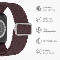 imoshion Nylon geweven bandje Apple Watch | 38/40/41/42 mm - Burgundy