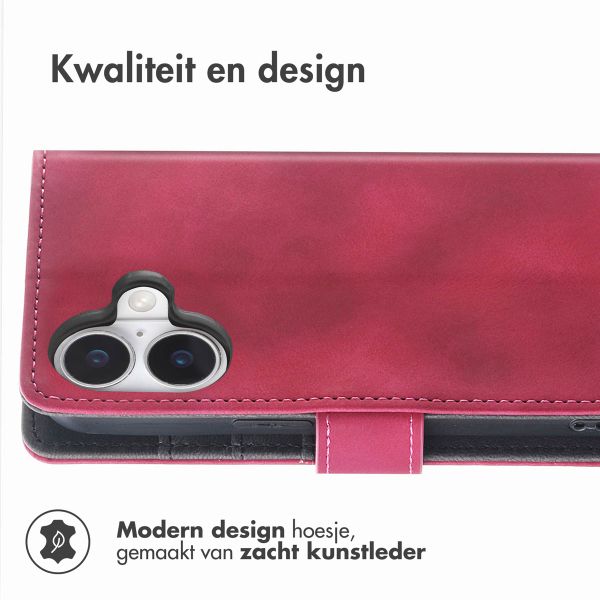 imoshion Bookcase met koord Apple iPhone 16 - Rood
