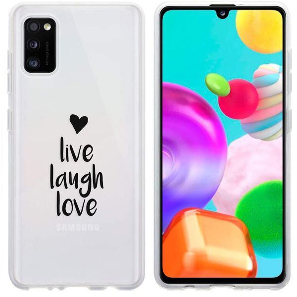 imoshion Design hoesje Samsung Galaxy A41 - Live Laugh Love