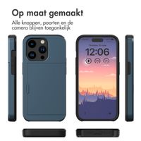 imoshion Backcover met pasjeshouder Apple iPhone 15 Pro - Donkerblauw
