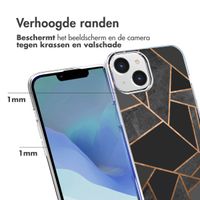 imoshion Design hoesje iPhone 14 - Grafisch Koper / Zwart