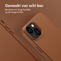 Accezz MagSafe Leather Backcover Apple iPhone 13 - Sienna Brown