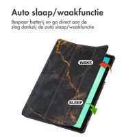 imoshion Design Trifold Bookcase Samsung Galaxy Tab A11 Plus - Black Marble