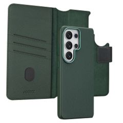 Accezz 2-in-1 Leather Bookcase with MagSafe Samsung Galaxy S26 Ultra - Cedar Green