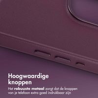 Accezz MagSafe Leather Backcover Apple iPhone 15 Pro Max - Heath Purple