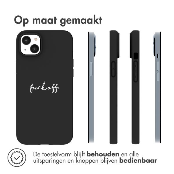 imoshion Design hoesje iPhone 14 Plus - Fuck Off - Zwart