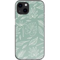 imoshion Design hoesje iPhone 13 - Leaves Line-Art