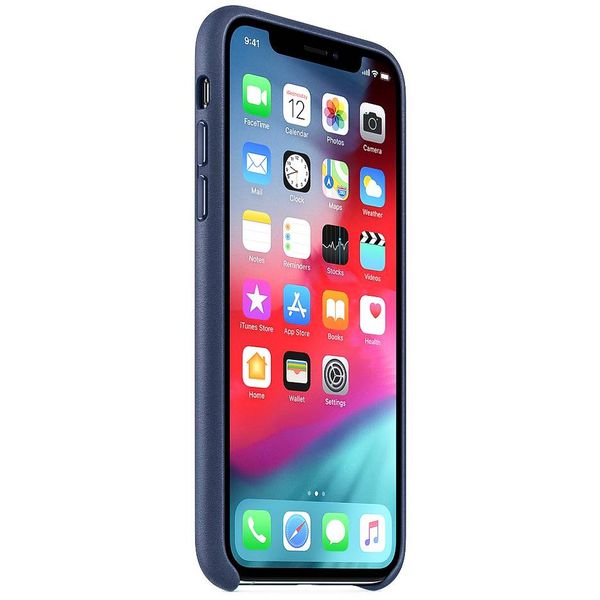 Apple Leather Backcover Apple iPhone Xs Max - Midnight Blue