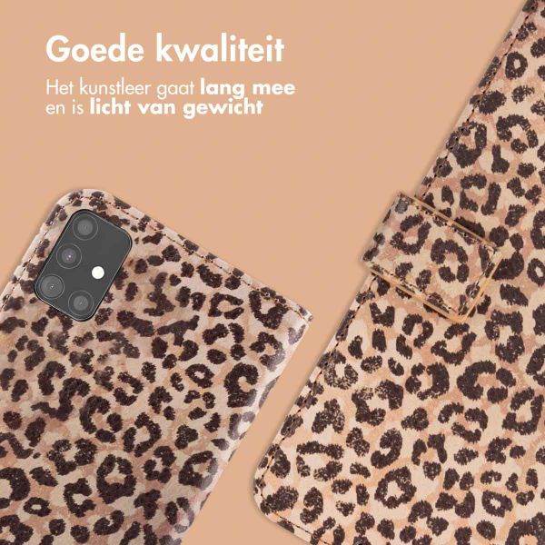 imoshion Design Bookcase Samsung Galaxy A51 - Leopard Mood