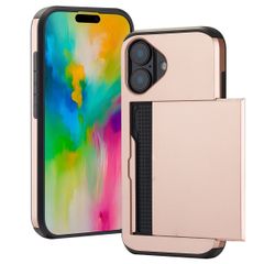 imoshion Backcover met pasjeshouder Apple iPhone 16 - Rosé Goud