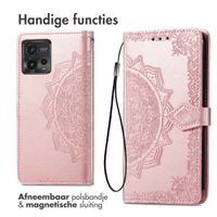 imoshion Mandala Bookcase Motorola Moto G72 - Rosé Goud