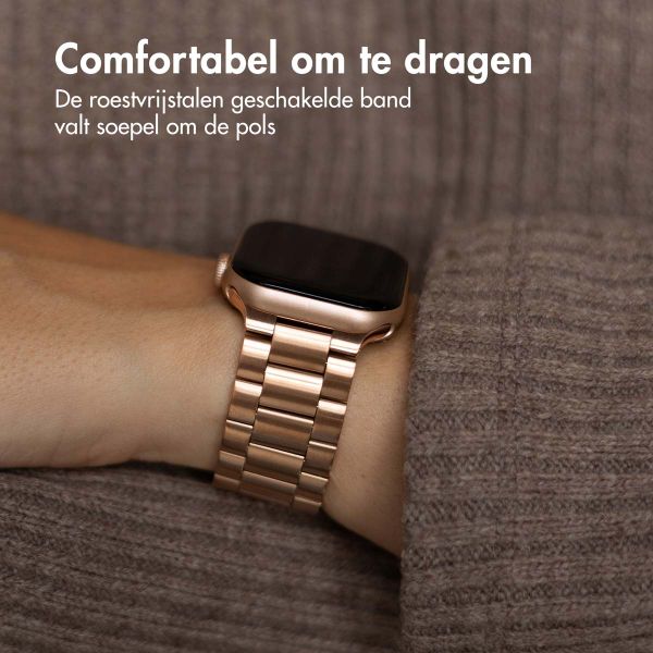 imoshion Stalen bandje Apple Watch Series 1 t/m 9 / SE (38/40/41 mm) | Series 10 / 11 (42 mm) - Rosé Goud