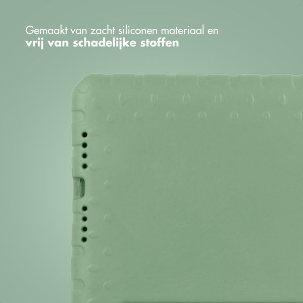 imoshion Kidsproof Backcover met handvat Apple iPad 9 (2021) 10.2 inch / iPad 8 (2020) 10.2 inch / iPad 7 (2019) 10.2 inch - Olive Green