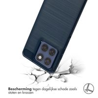 imoshion Brushed Backcover Motorola Edge 60 Fusion - Donkerblauw