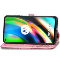 Mandala Bookcase Motorola Moto G9 Plus - Rosé Goud