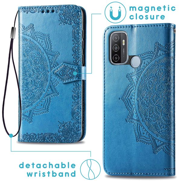 imoshion Mandala Bookcase Oppo A53 / Oppo A53s - Turquoise