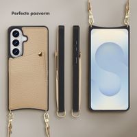 Selencia Nova Telefoonhoes met Koord en Pashouder Samsung Galaxy S26 - Beige
