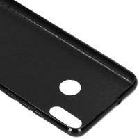 Carbon Softcase Backcover Huawei P Smart (2019) - Zwart