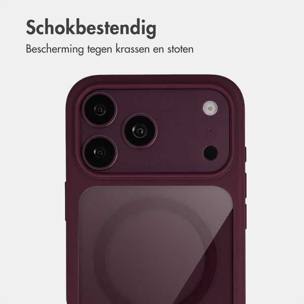 Accezz Hold Backcover met MagSafe Apple iPhone 18 Pro Max / 17 Pro Max - Dark Cherry
