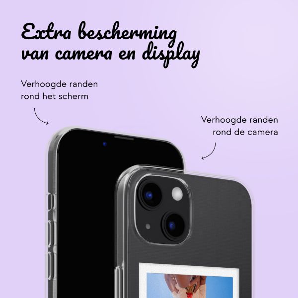 Gepersonaliseerd hoesje met hartje Apple iPhone 13 - Polaroid
