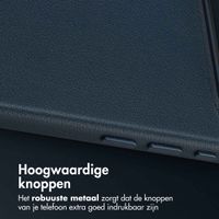 Accezz MagSafe Leather Backcover Apple iPhone Air - Nightfall Blue