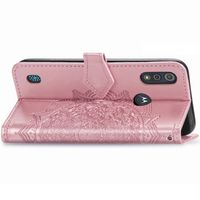 Mandala Bookcase Motorola Moto E6s - Rosé Goud