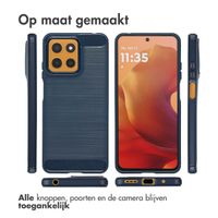 imoshion Brushed Backcover Motorola Moto G15 / G15 Power - Donkerblauw