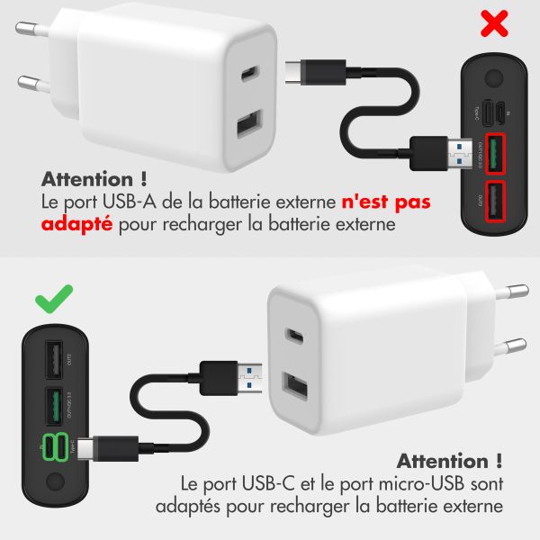 imoshion Powerbank 27.000 mAh - Quick Charge en Power Delivery - Zwart