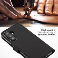 Selencia Genuine Leather Book Case Samsung Galaxy A27 (5G) - Black