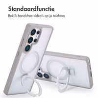 Accezz Ring Stand Backcover met MagSafe Samsung Galaxy S25 Ultra - Grijs