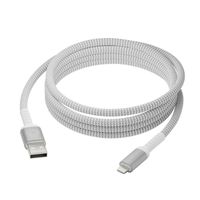 dbramante1928 re-charge - Braided oplaadkabel - USB-A naar Lightning - 2,5 meter - Wit