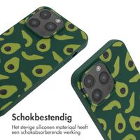 imoshion Siliconen design hoesje met koord iPhone 14 Pro Max - Avocado Green