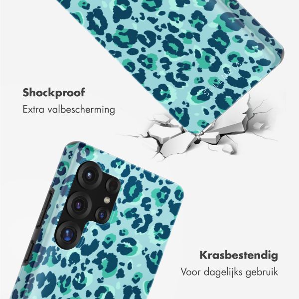 Selencia Vivid Tough Backcover Samsung Galaxy S25 Ultra - Wild Spots Light Blue