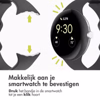 imoshion Siliconen⁺ bandje Google Pixel Watch 3 / 4 (45 mm) - Maat L - Zwart