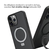 Accezz Ring Stand Backcover met MagSafe Apple iPhone 13 Pro Max - Zwart