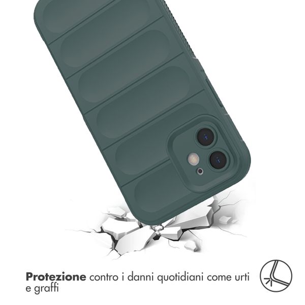imoshion EasyGrip Backcover Apple iPhone 12 - Donkergroen