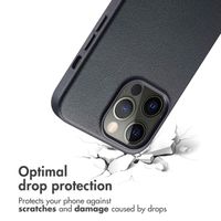 Accezz Leather Back Cover with MagSafe Apple iPhone 13 Pro - Onyx Black