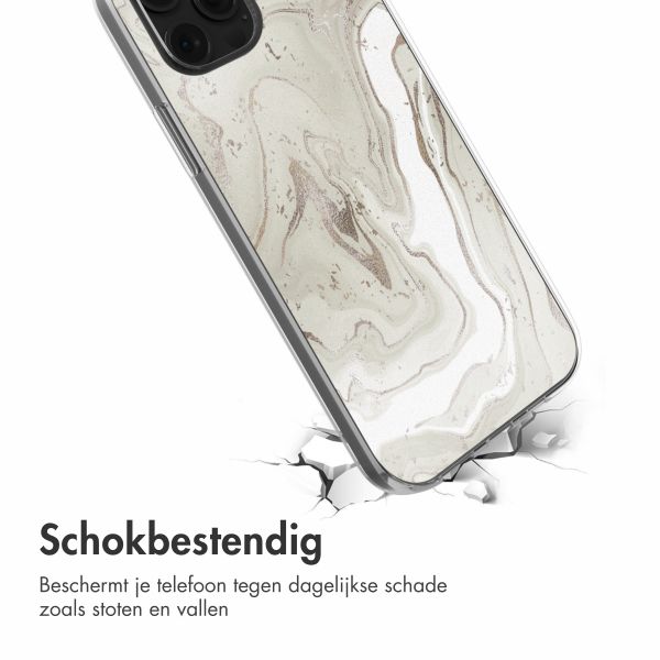 imoshion  Design hoesje iPhone 12 (Pro) - Sandy Marble