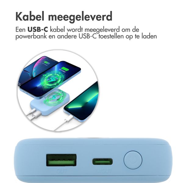 imoshion MagSafe Powerbank 10.000 mAh - Draadloze powerbank - Quick Charge en Power Delivery - Sky Blue