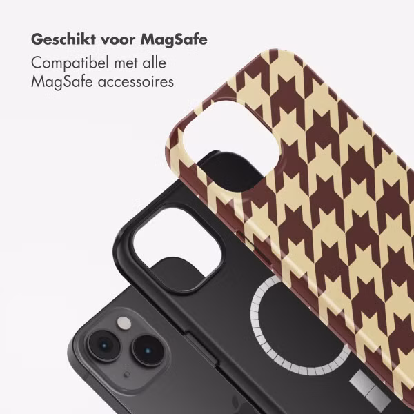 Selencia Vivid Backcover met MagSafe Apple iPhone 14 - Pied-de-Poule