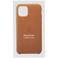 Apple Leather Backcover iPhone 11 Pro - Saddle Brown